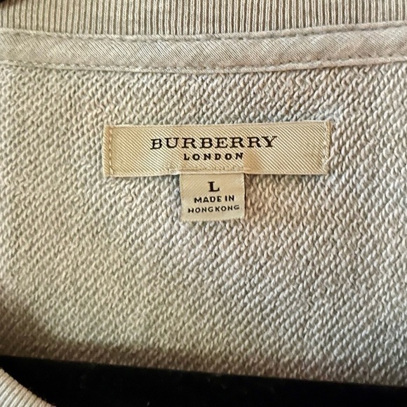 Burberry light grey sweatshirt Men’s Large Great condition - Picture 5 of 5